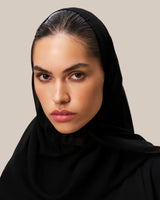 Bimaterial Waved Abaya